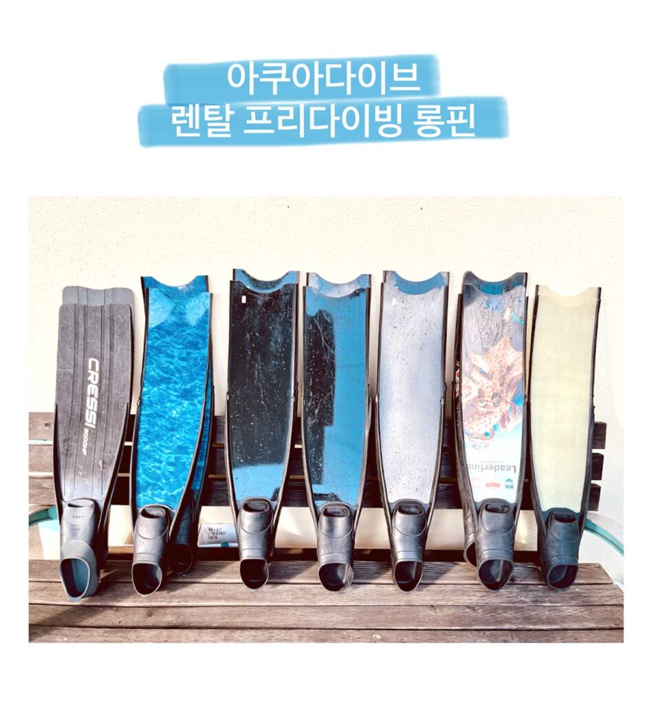 아쿠아다이브 렌탈 롱핀