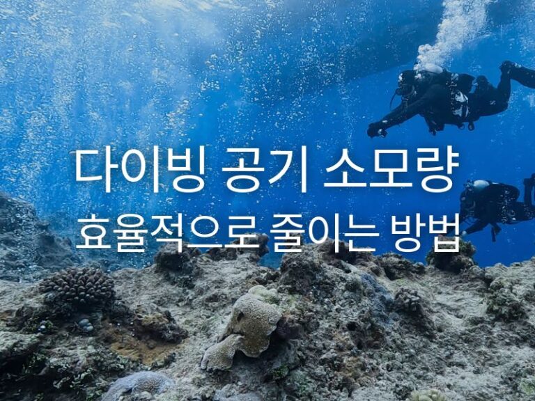 다이빙 공기 소모량